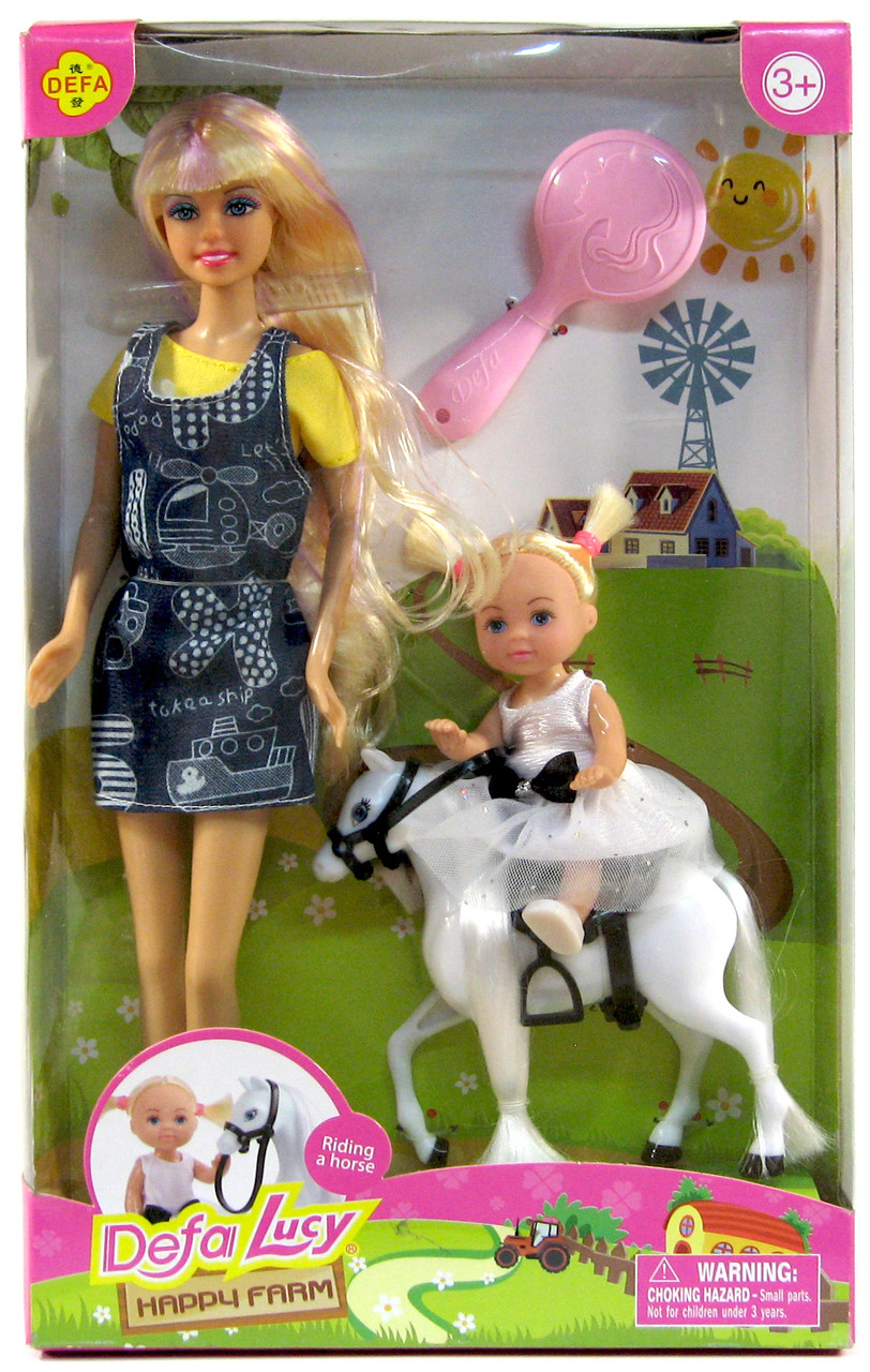 Лялька Defa Lucy 8399 з донечкою та конячкою