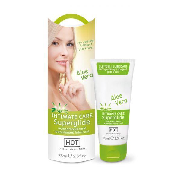 Лубрикант Intimate care superglide aloe vera, 75 мл, фото 1