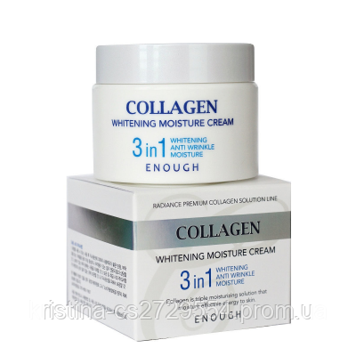 Крем для обличчя Enough Collagen Whitening Moisture Cream 50 мл еноуч колаген корейська