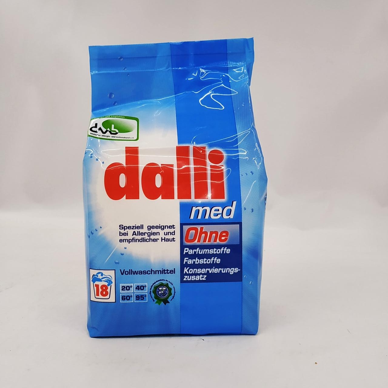 Пральний порошок для чутливим шкіри Dalli Med 1.215 кг 18 прань