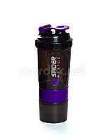 SpiderBottle, Спортивний шейкер Spider Bottle Mini2Go Black/Purple, 650 мл