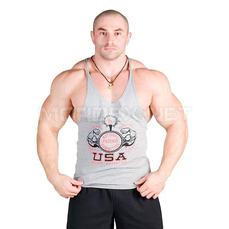NPC, Майка для бодібілдингу Stringer Tank Top, Світло-сіра, Світло сірий, 2XL