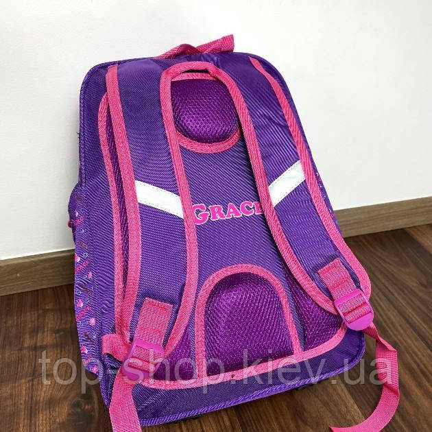 Рюкзак ранец с 1-4 класс ортопедической спинкой котики для девочки розовый - фото 2 - id-p1458619647