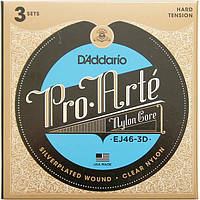 Струны D'Addario EJ46-3D Pro Arte Hard Tension 29-44 3 sets