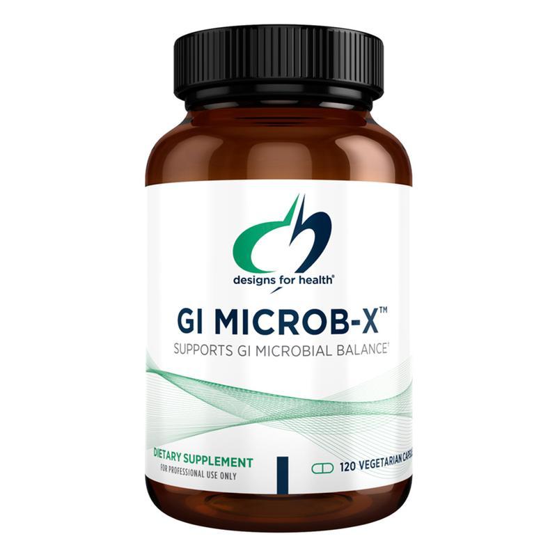 Designs for Health GI Microb-X / Підтримка здорового мікробного балансу шлунково-кишкового тракту 120 капсул