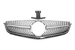 Передня решітка Diamond Silver (для C63) 2007-2011 для Mercedes C-class W204 рр