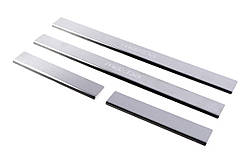 Накладка на пороги Carmos (4 шт, нерж) V-2 для Mazda 6 2003-2008 рр
