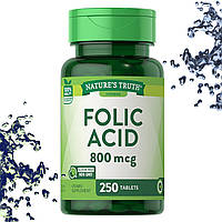 Фолієва кислота nature's Truth Folic Acid 800 мкг 250 таблеток