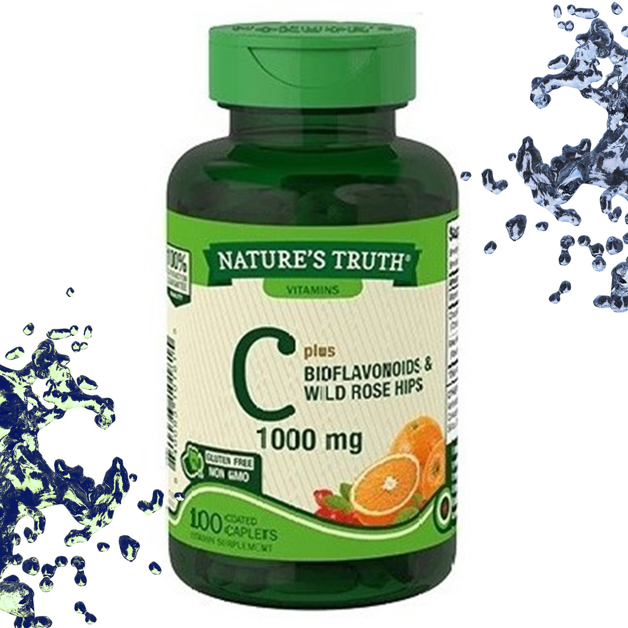Вітамін С Nature's Truth C 1000 мг з Біофлаваноїдами і шипшиною 100 капсул (терміни до 08.2023)