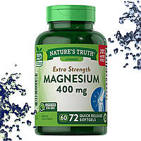Магній Nature's Truth Magnesium 400 мг 72 гелевих капсул