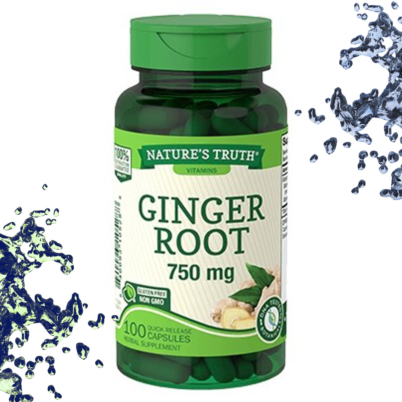 Корінь імбиру Nature's Truth Ginger Root 750 мг 100 капсул