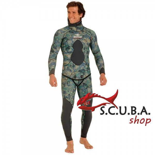 Гідрокостюм для підводного полювання Beuchat Mundial Camo Green 5 мм