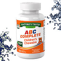 Вітаміни для дітей Nature's Truth ABC Complete children's Chewable 60 жувальних таблеток, з 1 року