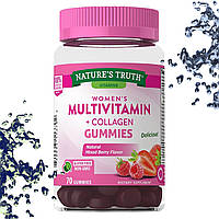 Вітаміни для жінок Nature's Truth women's Полівітаміни + Collagen Gummies (Без заліза) 70 жувальних цукерок