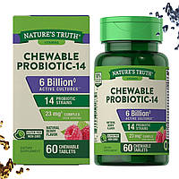 Пробиотик Nature's Truth Chewable Probiotic-14 (6 billion active cultures) 60 жевательных таблеток