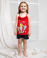 Детская пижама на девочку с тонкими бретелями мороженое размеры 3-4, 5-6, 7-8