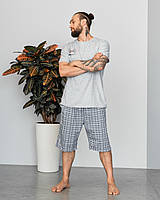 Чоловіча піжама з шортами великі розміри  2XL, 3XL, 4XL, 5XL