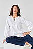 Жіноча блуза MEREZHKA  "Орнамент" з білою вишивкою, фото 4