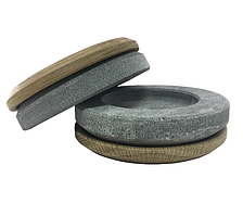 Камінь для стейка + 2 дерев'яні підставки