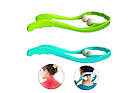 Ручний роликовий масажер для шиї Hexiang Neck Massager для зняття втоми і напруги, фото 4