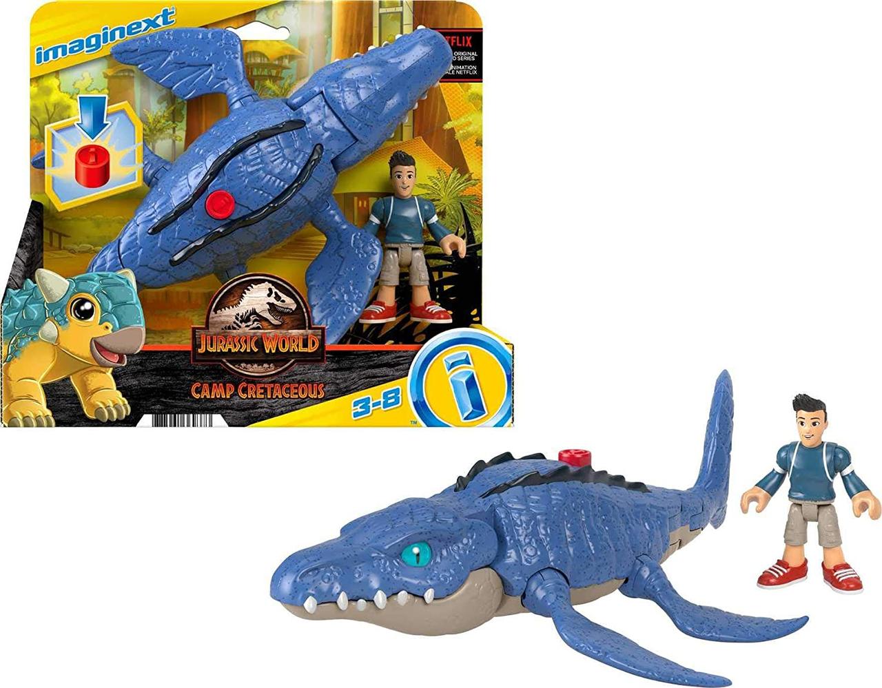 Ігровий набір мозазавр Fisher-Price Imaginext Jurassic World Camp Cretaceous Mosasaurus