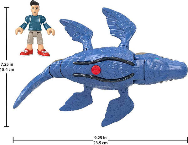 Imaginext jurassic world mosasaurus & diver deals