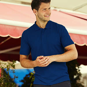 Темно-синя чоловіча сорочка поло Premium