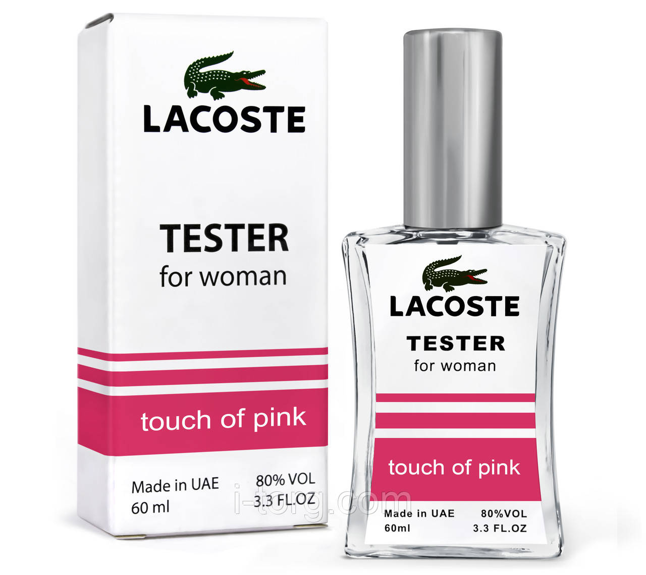 Тестер жіночий LACOSTE Touch of pink, 60 мл. NEW