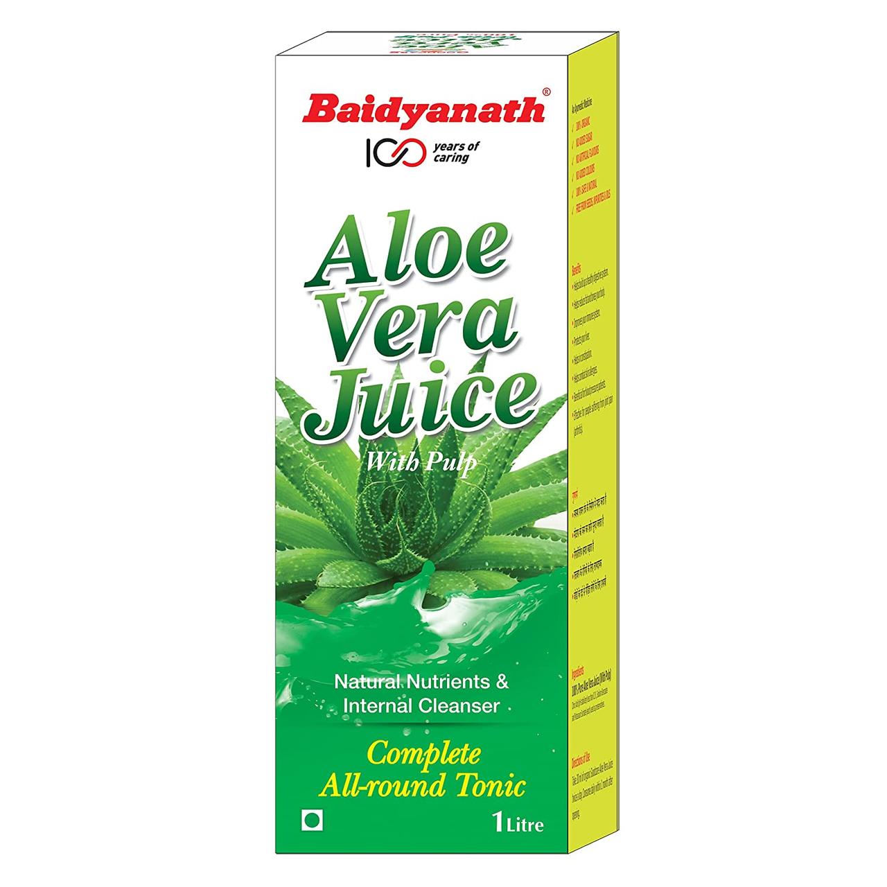 Сок Алое Вера / Aloe Vera Juice with Pulp - укрепляет иммунитет, улучшает процессы пищеварения, антиоксидант -