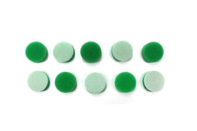 Набір полірувальних кругів поролонових 10 шт. - MaxShine Green Polishing Pad 26 мм. зелений (MN01-GPP02)