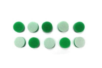 Набір полірувальних кругів поролонових 10 шт. - MaxShine Green Polishing Pad 26 мм. зелений (MN01-GPP02), фото 2