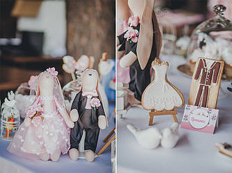 Весільний Кенді бар у стилі Шеббі шик Shabby Chic