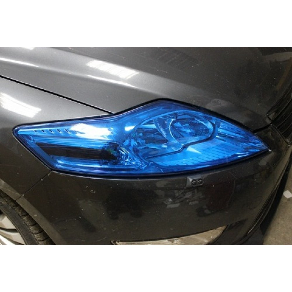 ПЛЕНА ФАРНА СИНЯ 1М*30СМ + Лампочка Габаритні 2 шт Сині, фото 1