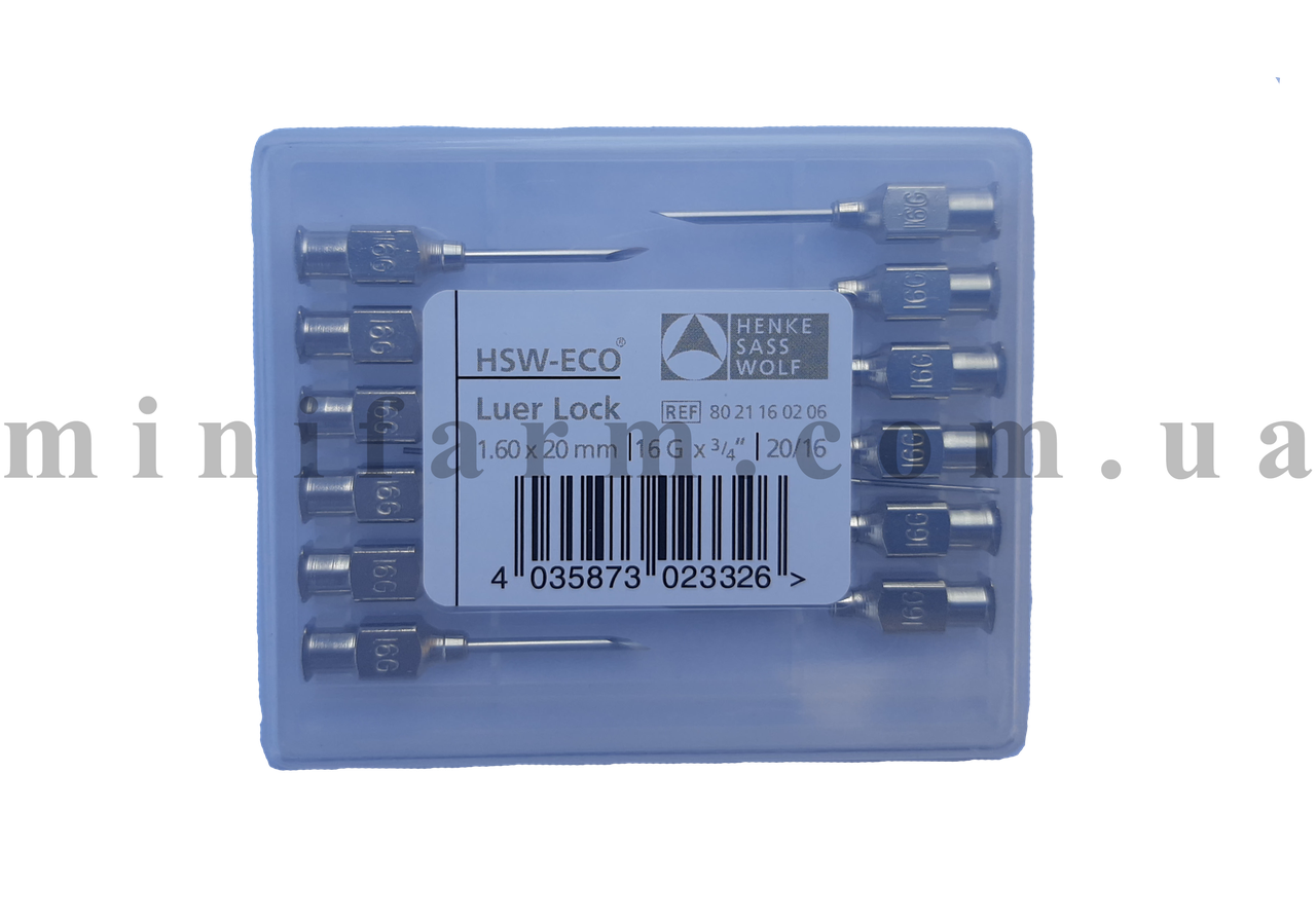Голка HSW-ECO 1,60х20 мм