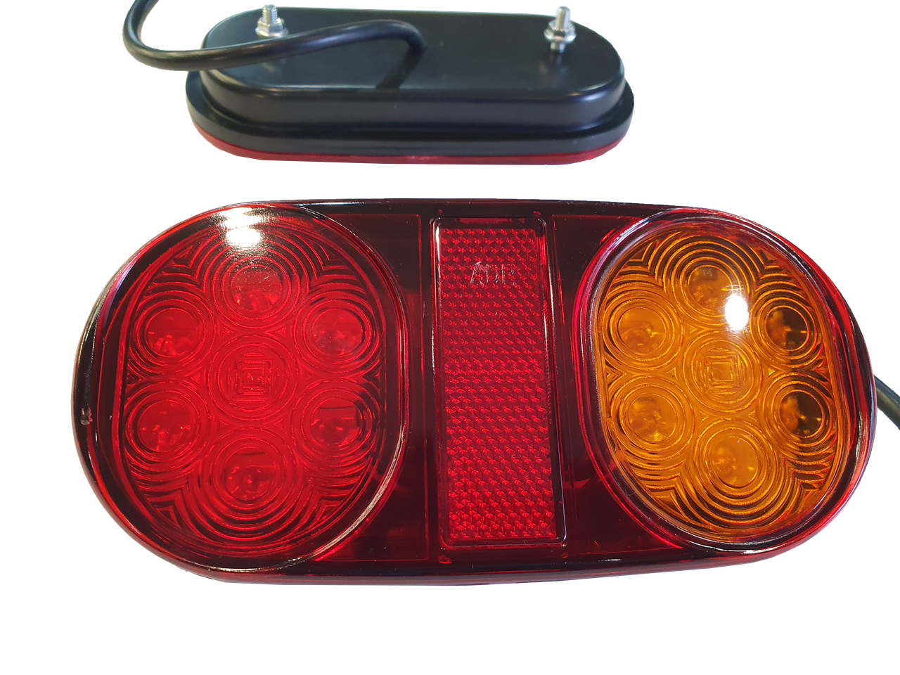 Ліхтар LED задній універсальний 160 х 80 х 26; 12V; 14 led діодів; + 30 см провід, фото 1