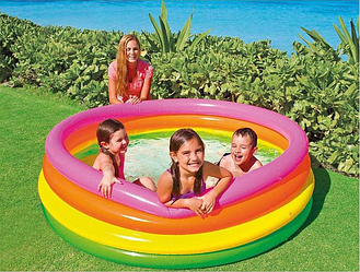 Дитячий надувний круглий басейн Intex 56441, 168*46 см