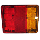 Ліхтар LED задній універсальний 120 х 95 х 22; 12/24/30V; 12 led діодів; + 20 см дріт, фото 2