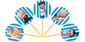 "Босс Молокосос Полоска" - Топпери