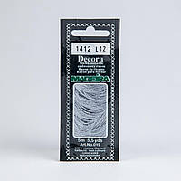 1412 Нить Мулине сиреневого цвета Decora Madeira 5 m 4-х слойные филамент 100% вискоза