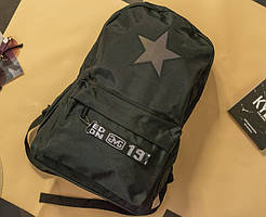 Молодіжний стильний рюкзак із логотипом чорний, міський рюкзак, рюкзаки з принтом, рюкзаки універсальні