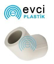 Коліно (кут) ППР 40 х 45° для поліпропіленових труб Evci Plastik