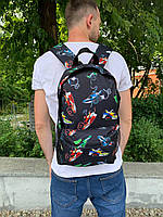 Мужской рюкзак Kross черный городской рюкзак спортивный молодежный рюкзак для ноутбука