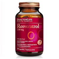 Ресвератрол 250 мг + Экстракт Виноградных Косточек 30 кап Doctor Life Resveratrol 250 mg США Доставка из ЕС