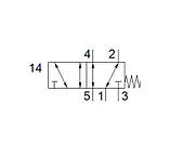 Розподільник Festo SV-5-M5-B латунь 11914, фото 2