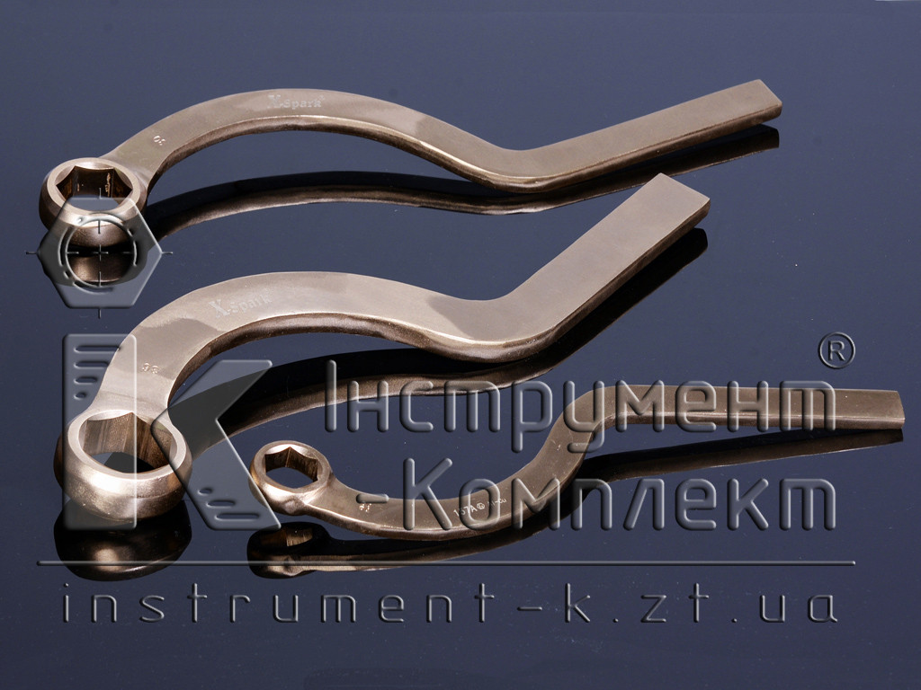 157A-36-6 Ключ серповидный искробезопасный 36 мм Al-Cu X-Spark - фото 1 - id-p1444134651
