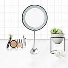 Гнучке дзеркало для макіяжу з 10-ти кратним збільшенням, Ultra Flexible Mirror / Дзеркало з підсвічуванням, фото 5