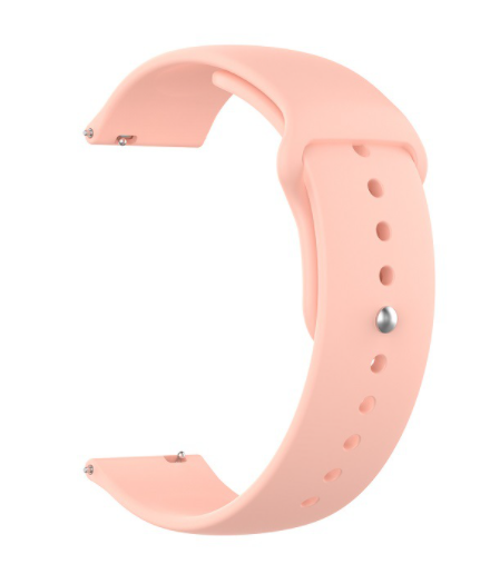 Ремінець DK 20mm Silicone Sport Band для Смарт-Годинників Huawei, Samsung, Xiaomi (011908) (pink)