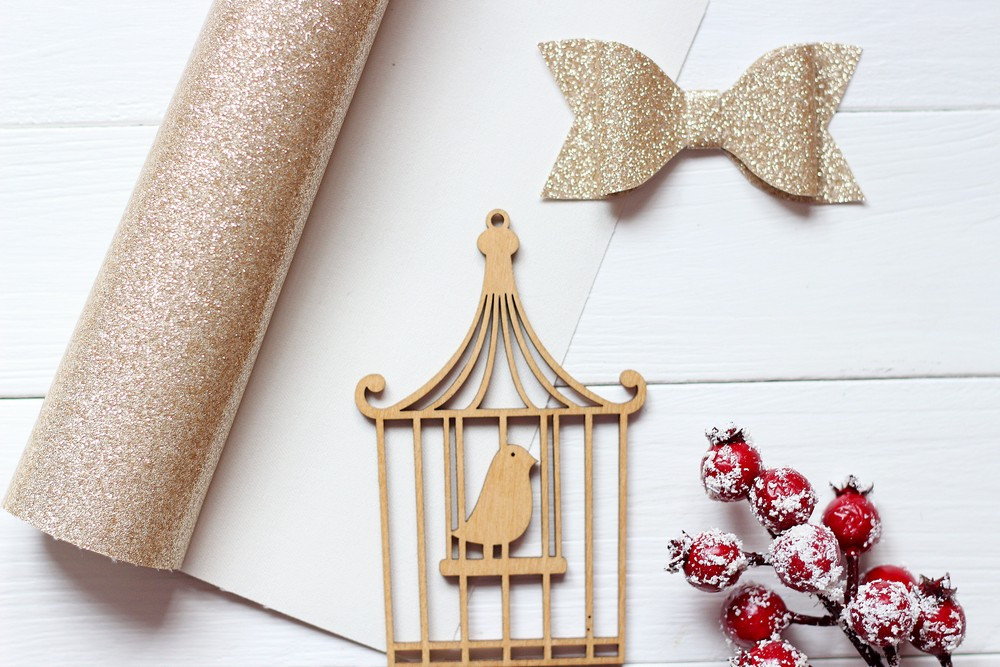 Ламінована кожзам 30*19см Золотий, фото 1