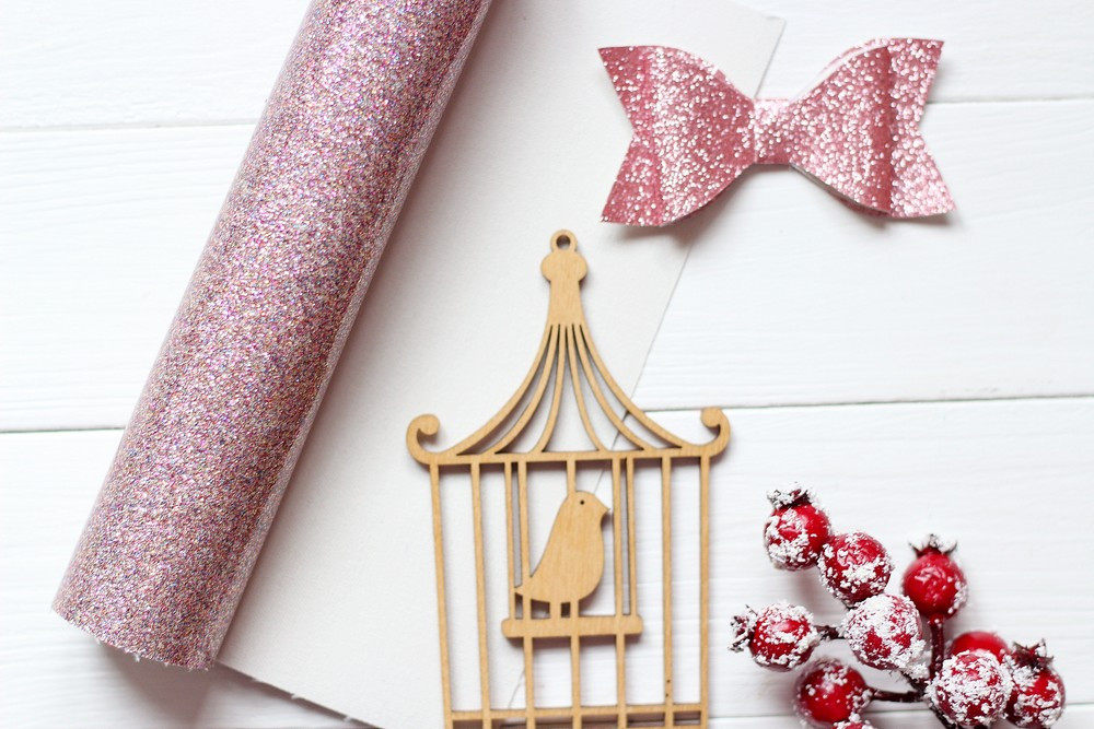 Ламінована кожзам 30*19см рожевий-мыкс, фото 1