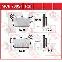 Тормозные колодки дисковые TRW Lucas MCB739SI